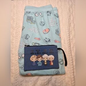 Golden Girls Sweatpants + Wristlet Bundle – Size L (12–14)